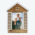 Youngs 4 x 6 in. Wooden House Photo Frame with Shutters 61711